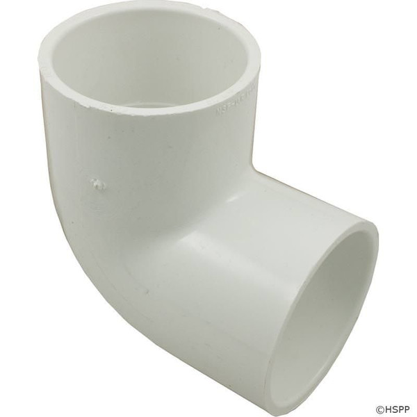 2 Inch Schedule 40 PVC 90 Degree Elbow - Slip x Slip - 406-020