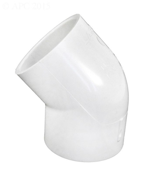 2 Inch Schedule 40 PVC 45 Degree Elbow - Slip x Slip - 417-020