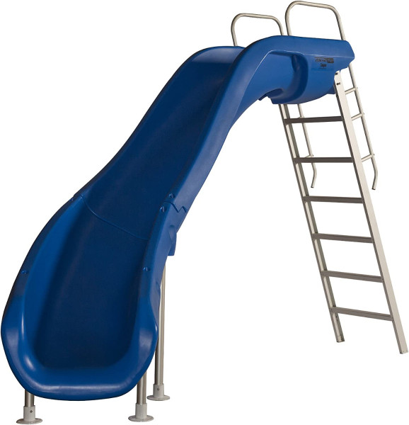 SR Smith 610-209-5823 Rogue 2 Pool Slide - Blue - Left Curve