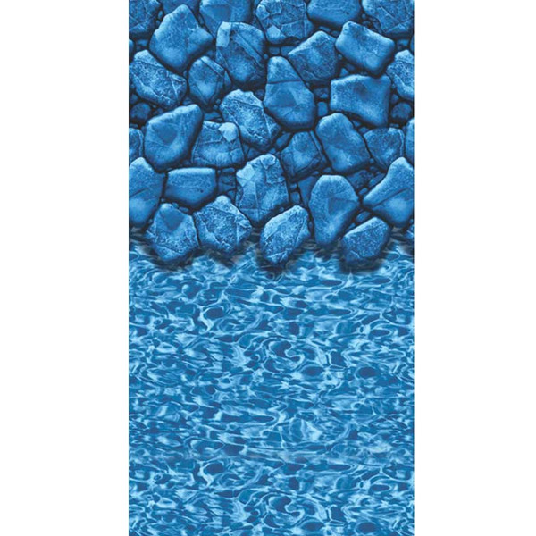 24' Round Heavy Gauge Boulder Swirl Overlap Liner - 25ga