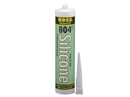 Boss 804 Silicone Ceramic Tile Grout Neutral Cure 10.3 ounce - White