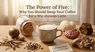 The Power of Five: Why You Should Swap Your Coffee for a Wu-shroom Latte