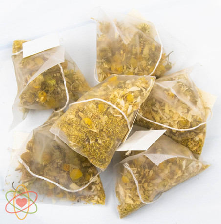 Chamomile Organic Bulk Tea Bags 100 Pack – Biodegradable Pyramid Tea Bags, Gold Coast Australia