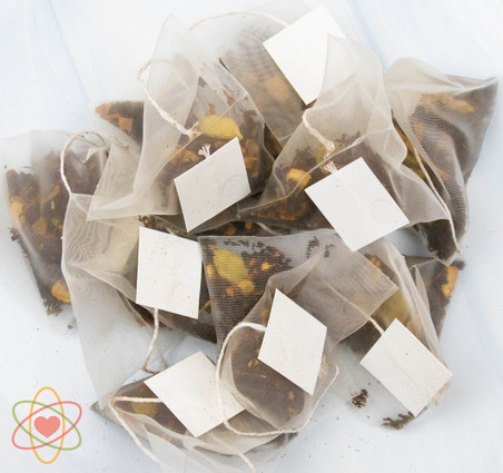 Indian Chai Bulk Tea Bags 100 Pack – Biodegradable Pyramid Tea Bags, Gold Coast Australia