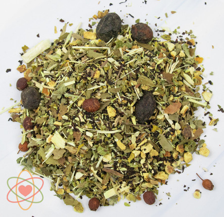 Hercules Tea Organic Loose Leaf – Damiana, Ginkgo Biloba, Hawthorn, Goji, Ashwagandha, Orange Peel & Ceylon Tea, Blended in Australia