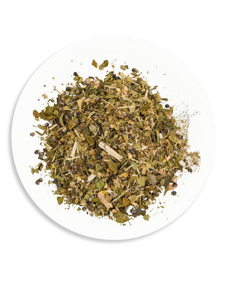 Aphrodi-Tea Organic Loose Leaf – Ginger, Siberian Ginseng, Angelica, Elderflowers, Green Tea Sencha, Moringa & Chaste Tree Berries, Blended in Australia