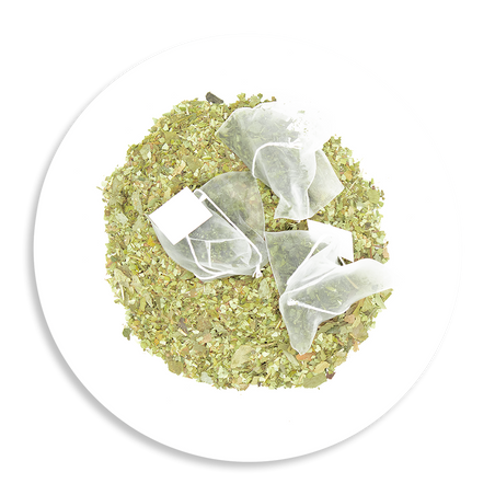 Yerba Mate Aged Focus Organic Bulk Tea Bags 100 Pack – Aged Yerba Mate, Ginkgo Biloba, Bacopa/Brahmi & Lemon Myrtle, Biodegradable Pyramid Bags, Packed in Australia