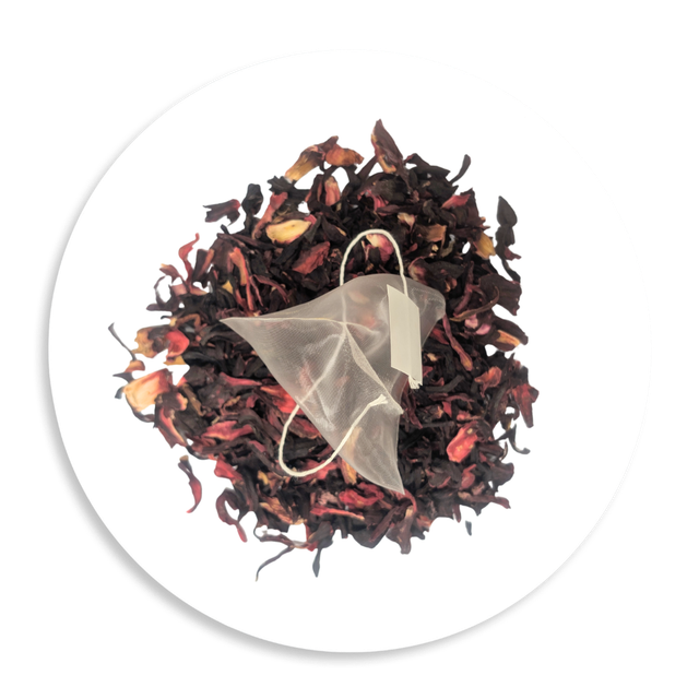 Certified Organic Hibiscus Flower Tea Bags — Bulk 100 Pack, Australia