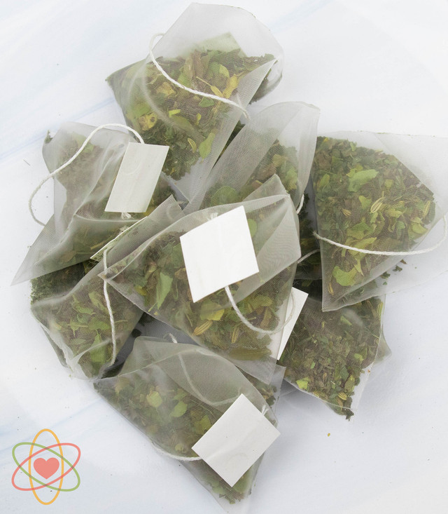 Tummy Tea Organic Bulk Tea Bags 100 Pack – Biodegradable Pyramid Tea Bags, Gold Coast Australia