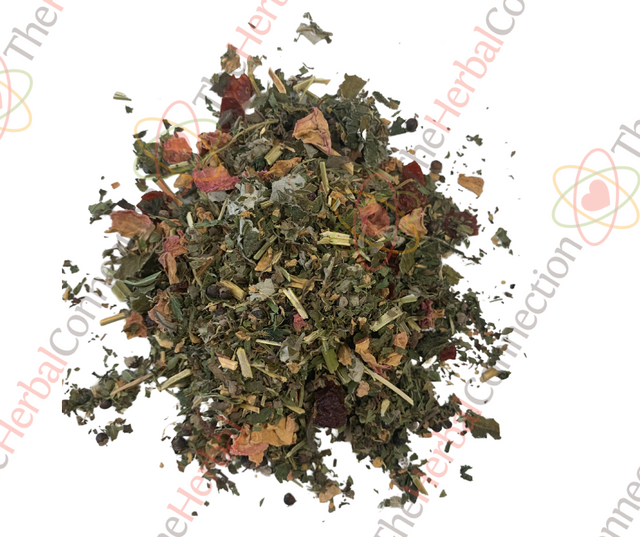 Hormone Helper Tea Organic Loose Leaf – Rosehips, Ginger, Chaste Tree Berries, Raspberry Leaf, Peppermint, Nettle, Alfalfa, Red Roses & Goji Berries, Blended in Australia