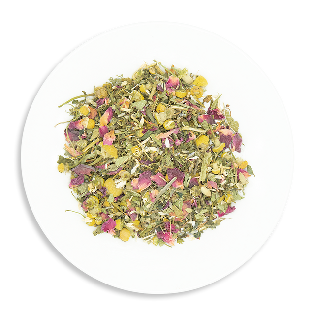 Sleepy Time Tea Loose Leaf – Passionflower, Chamomile, Peppermint, Nettle, Lemon Verbena, Lavender, Red Rose Petals & Siberian Ginseng, Produced in Australia