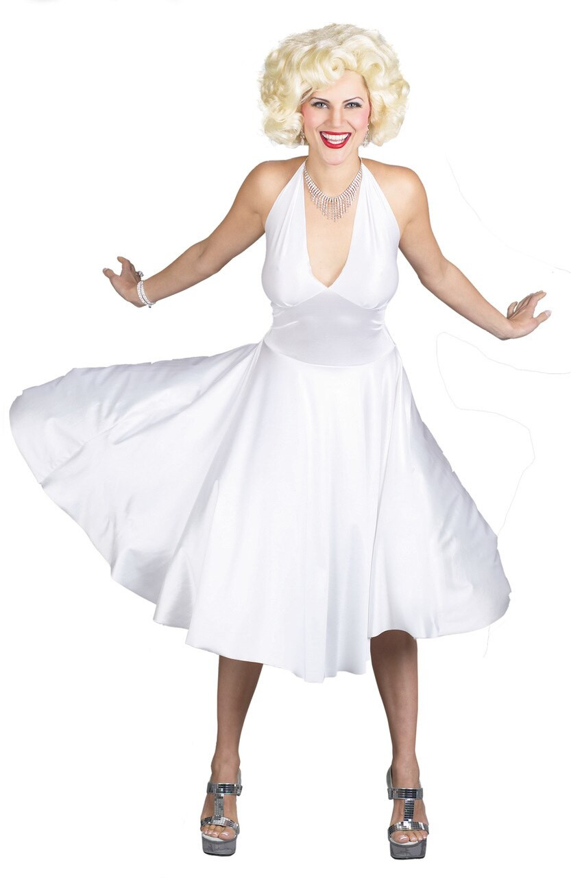 sachin and babi light blue dress Marilyn Monroe White Strapless Prom Dress the premiere of Call Me Madam main image 0