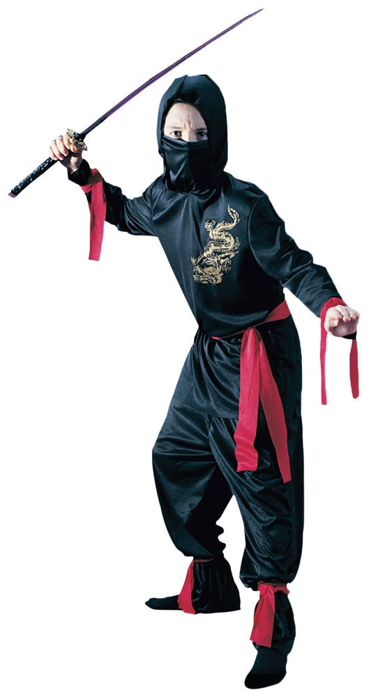 BLACK NINJA CHILD LARGE - Halloween FX Props