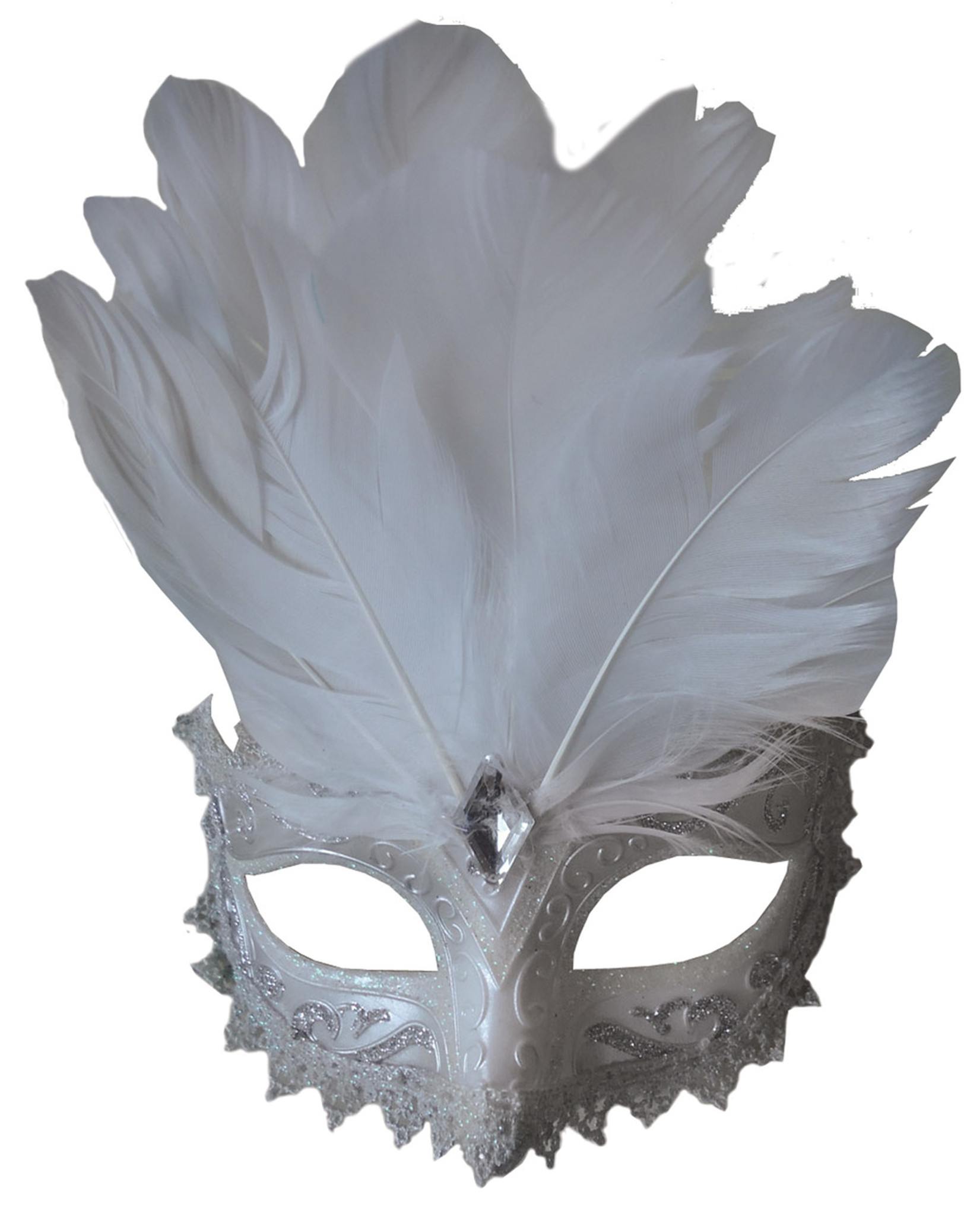 Carnivale White & Black Eye Mask