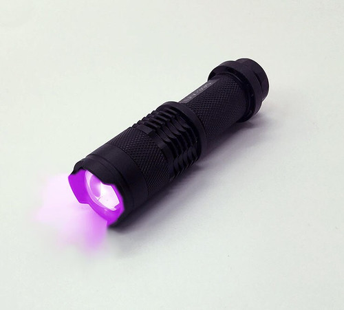 Purple LED Flashlight w/ Password Marking Pen - Escape Room Prop