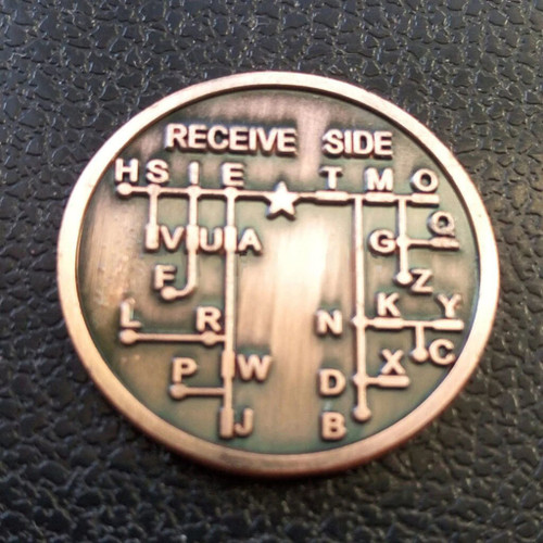 Morse Code Commemorative Coin - Escape Room Prop