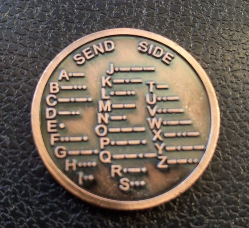 Morse Code Commemorative Coin - Escape Room Prop