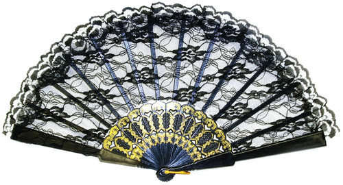 FAN BLACK LACE