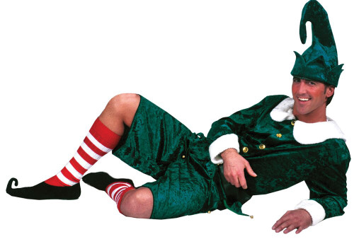 HOLLY JOLLY ELF MAN AD LG