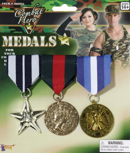 MEDALS COMBAT HERO 3 SET