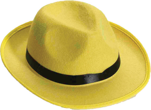 HAT YELLOW FEDORA ADULT