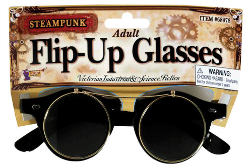 STEAMPUNK GLASSES FLIP-UP