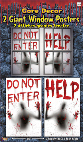 HELP WINDOW POSTER