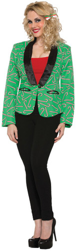 CANDY CANE BLAZER ADULT MEDIUM