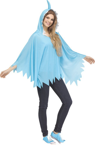 SHARK BABY PONCHO AD BLUE