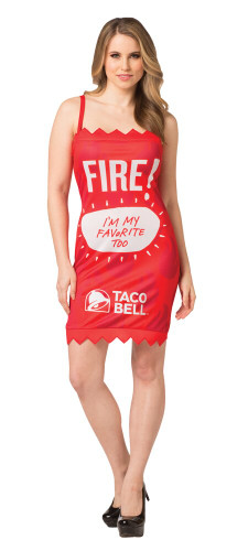 TACO BELL PACKT DRESS FIRE S/M