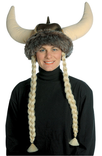 SPACE VIKING HAT W BRAIDS