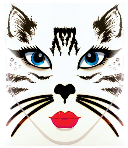 FACE DECAL CAT