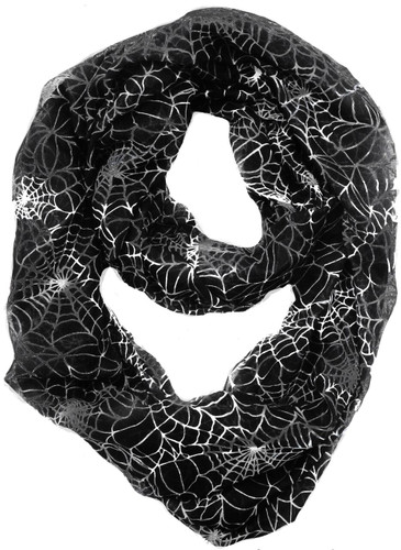 SCARF INFINITY SPIDER WEB