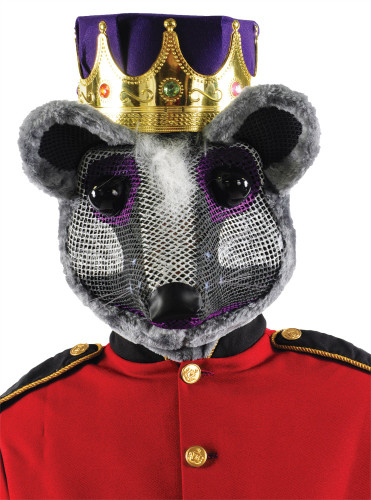 MOUSE KING W CROWN PURPLE RED