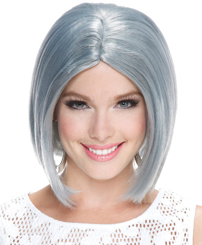 FROSTED MIDI BOB SMOKY GREY WG