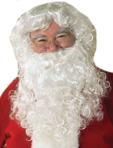 ECONOMY SANTA BEARD WIG SET AD