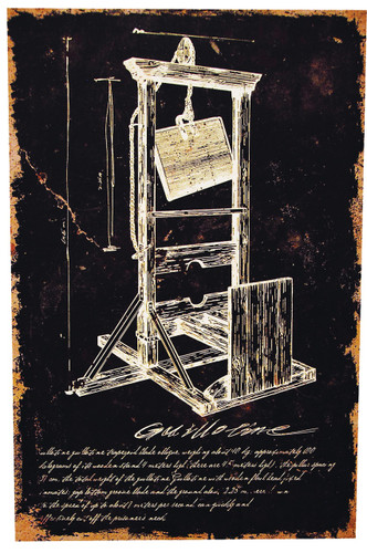 GUILLOTINE CANVAS PRINT W/OFRM