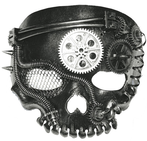 STEAM PUNK MASK-NO JAW SKELETO