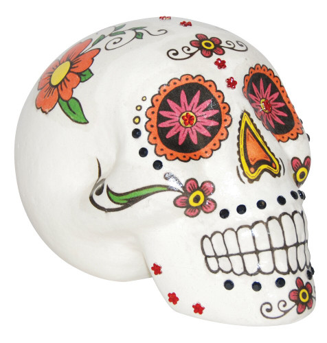 SUGAR SKULL WARM COLORS 7 IN