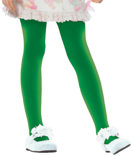 TIGHTS CHILD GREEN LRG 7 TO 10