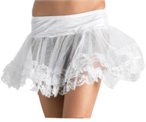 PETTICOAT WHITE LACE BOTTOM