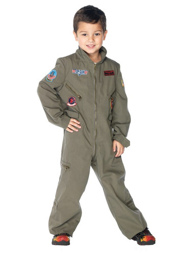 TOP GUN FLIGHT SUIT CHLD SMALL