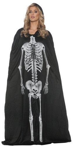 SKELETON CAPE ADULT