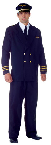 AIRLINE CAPTAIN ADULT BLACK