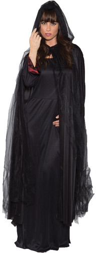 GHOST CAPE FULL BLACK ADULT