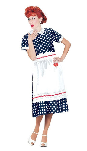 I LOVE LUCY POLKA DOT DRESS LG