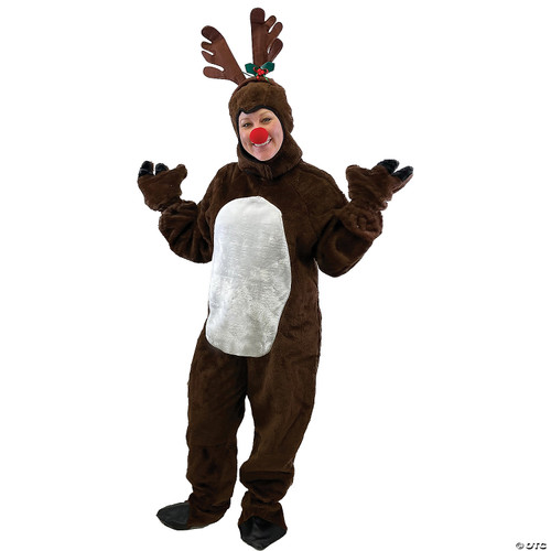 Adult's Reindeer Costume with Hood - XL