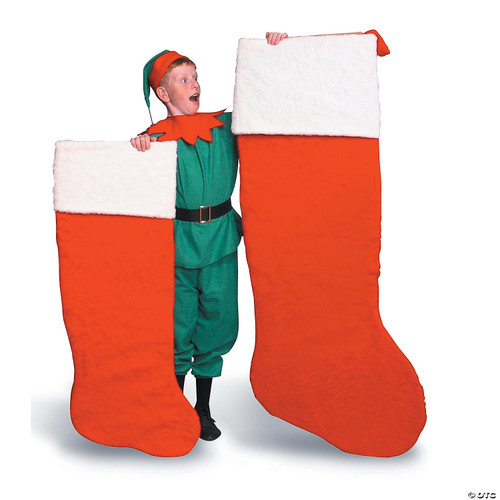 45" Giant Plush Santa Stocking