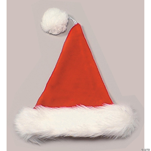 Plush Velvet Santa Hat