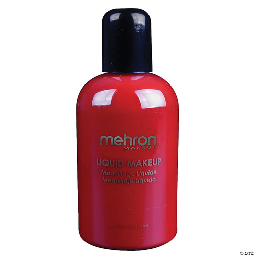 Red Mehron Liquid Makeup